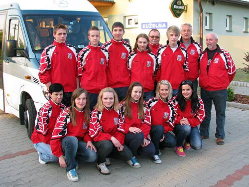 Česká výprava pro MS dorostu 2011 před odjezdem na šampionát
