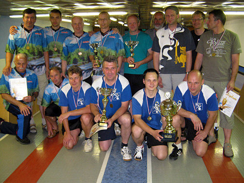 Tři nejlepší družstva finále MČR neregistrovaných 2012